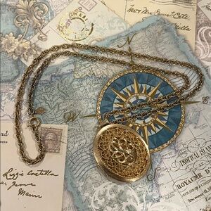 Sarah Coventry Gold Tone Locket Necklace